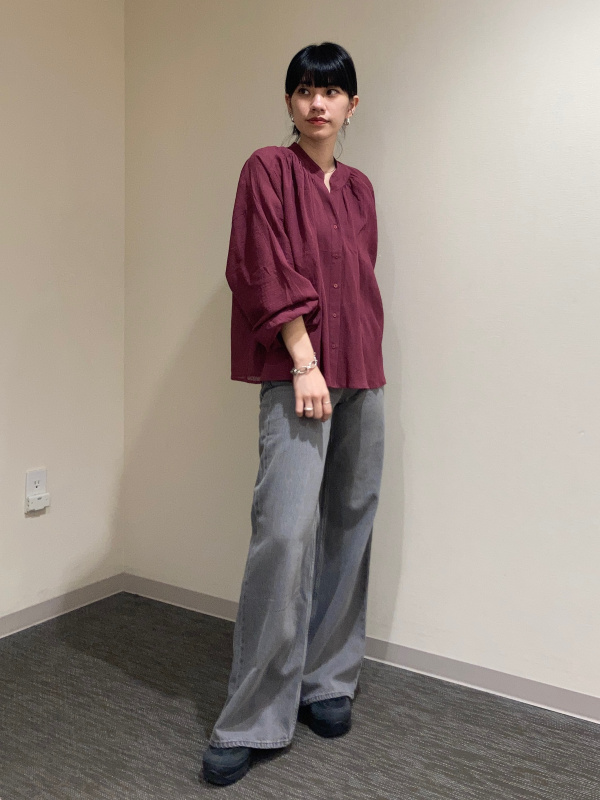 ユニクロ　アイボリー ワッシャーコットンシャツ　L コントワーデコトニエ ユニクロ公式 | ワッシャーコットンシャツ