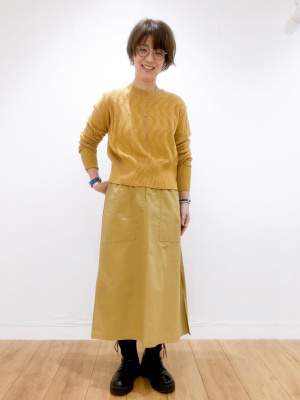 ユニクロ公式 | コットンロングスカート