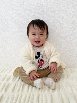 タグ付アナハイム♡L♡ディズニースウェット ディズニーとのコラボアイテム「古着風スウェットトップス