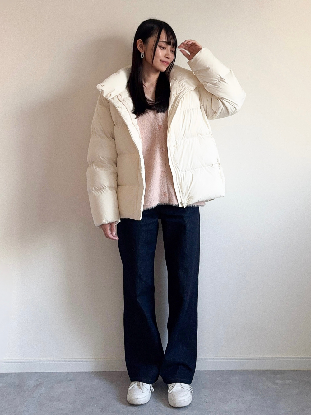 m*˚様 ユニクロ　パウダーソフトダウンジャケット　オリーブ　XL UNIQLO - ユニクロ パウダーソフトダウンジャケット オリーブ XL