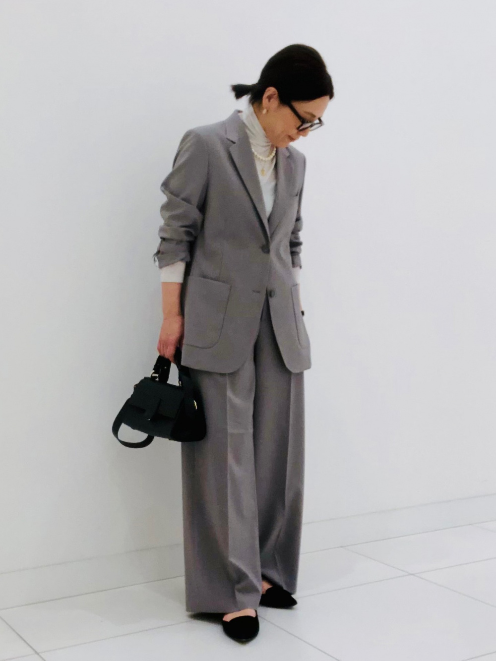 新品】ユニクロ:C カシミヤリラックスVネックセーター