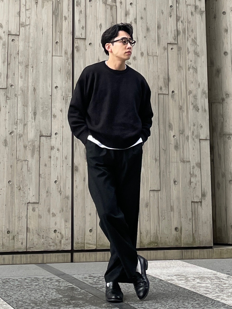 ブラッシュドモックネックTシャツ、パフテックシャツジャケット