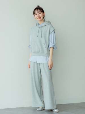 ユニクロ公式 | スウェットワイドパンツ