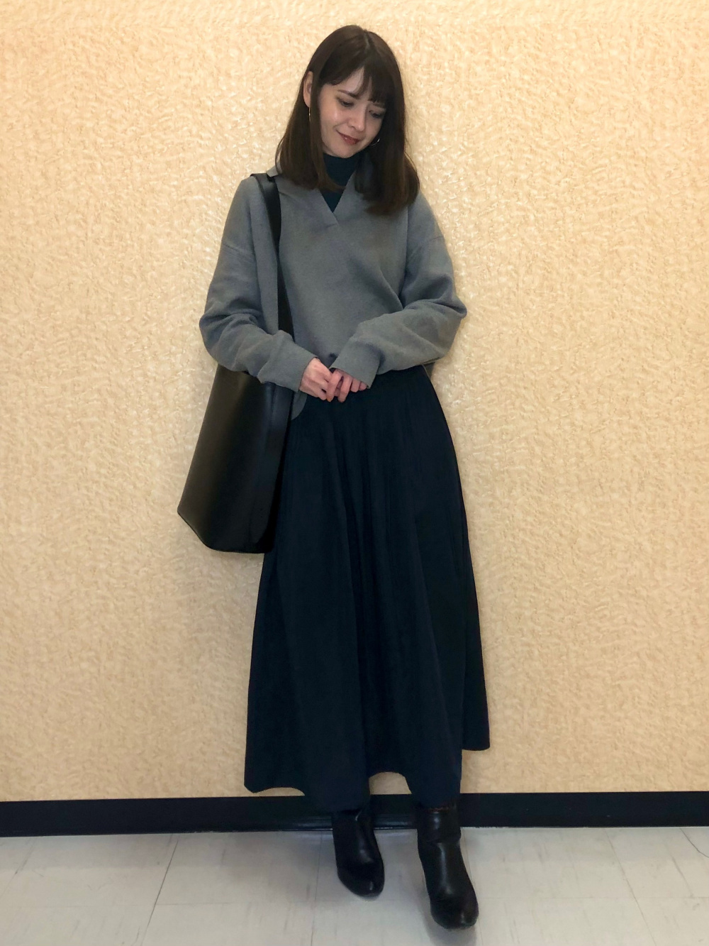 極暖ヒートテックカシミヤブレンドタートルネックT、カシミヤ