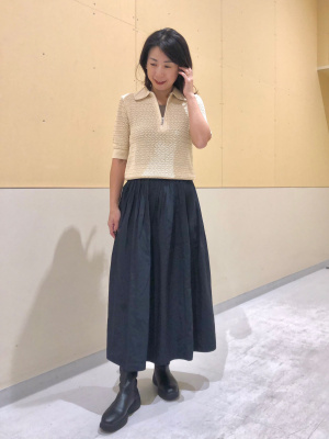 激安の ユニクロ公式 | コットンオープンワークジップポロセーター トップス