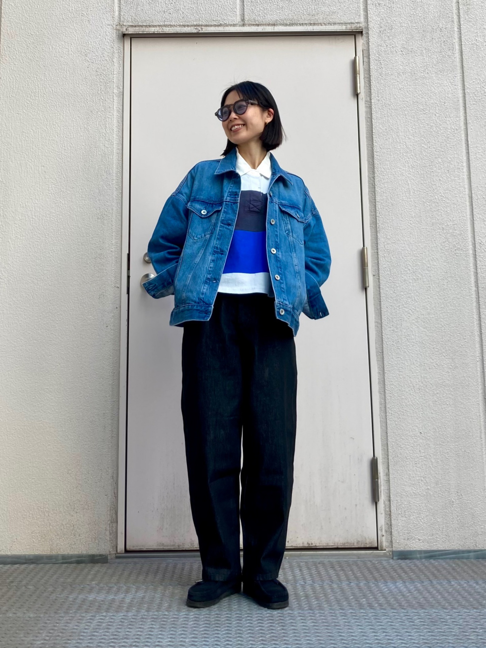 ボクシーラガーポロシャツ」の着用コーディネート| ユニクロ公式