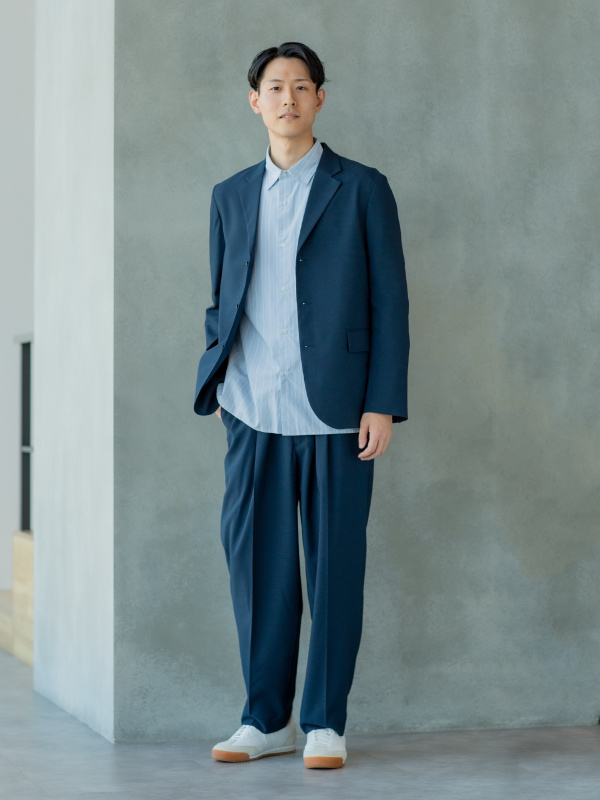 UNIQLOC 感動セットアップ DarkBrown 新品未使用】ユニクロC 感動ジャケット ダークブラウン Lサイズ