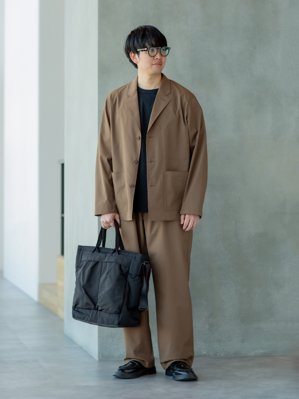 ワークジャケット、イージーワークパンツ」の着用コーディネート
