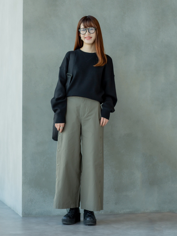ユニクロ C サイドスナップパンツ 61 タグ付き ユニクロC】4990円→3990円に値下げ！「スタイルが良く見える