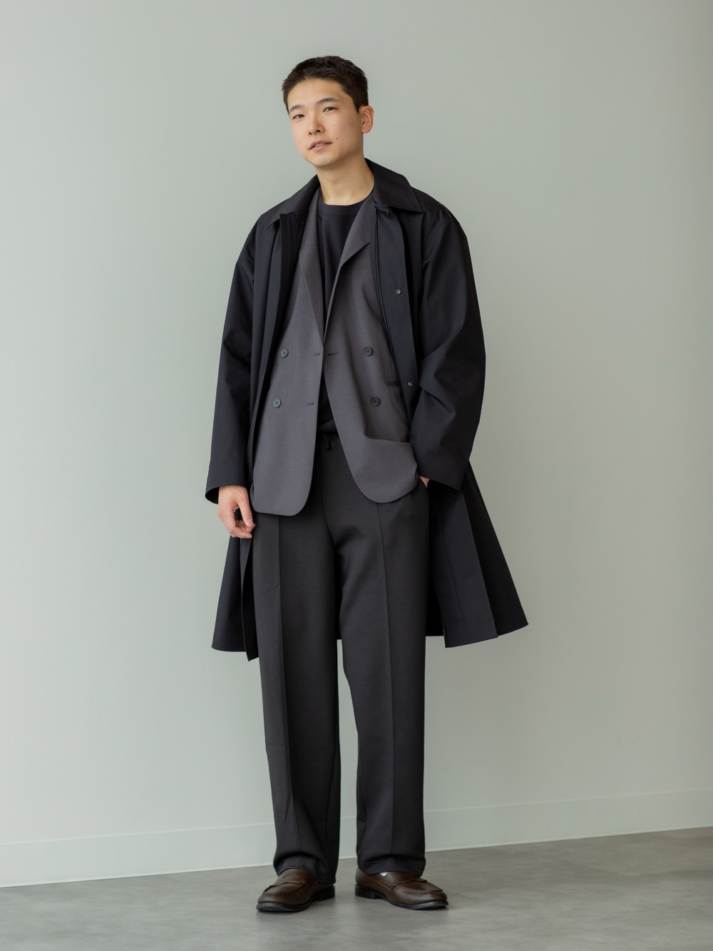 ブロックテックステンカラーコート」の着用コーディネート| ユニクロ公式