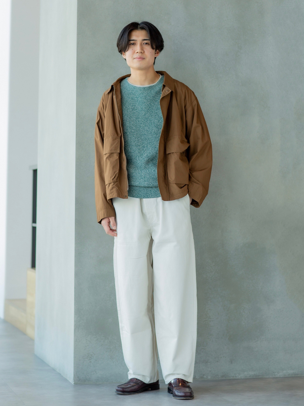 ユニクロC コットンショートブルゾン　XS UNIQLO Cのコットンショートブルゾン購入しました❗️ | 鞄紳士