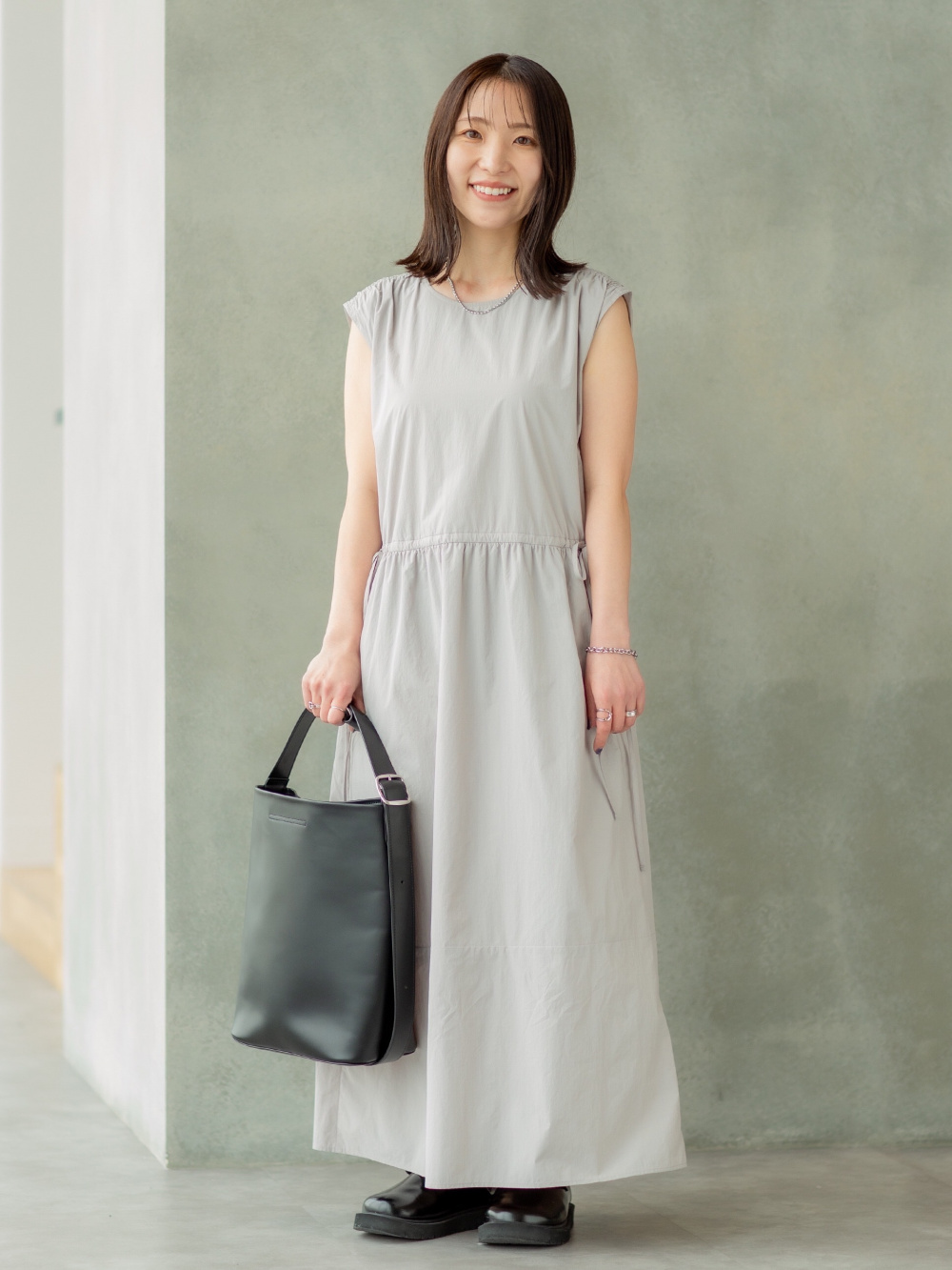 かぐれ 2wayノースリーブギャザーワンピース かぐれ ワンピース kagure