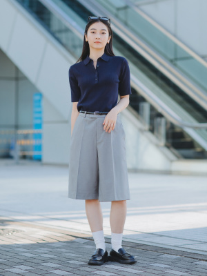 ■PATOU■ハイライズコットンギャバジンバミューダショーツ コットンバミューダショーツ - PEARCLAN | 60% - アジア