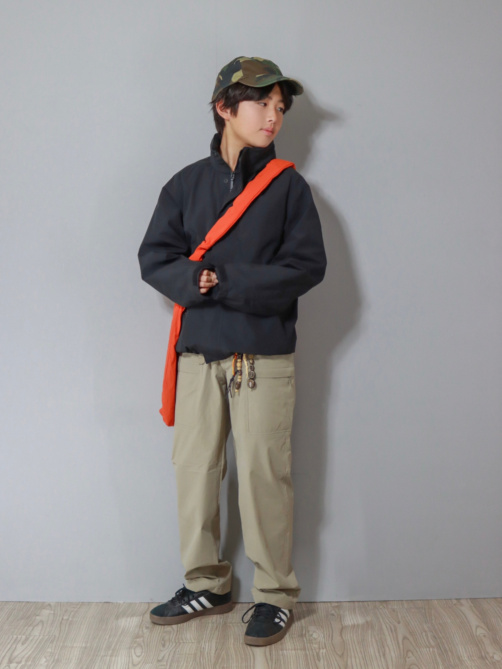 ドライスウェットリラックスブルゾン（セットアップ可能）、ウィンド