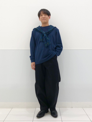 きの子 ブルーXL ユニクロ公式 | ワイドフィットチノ