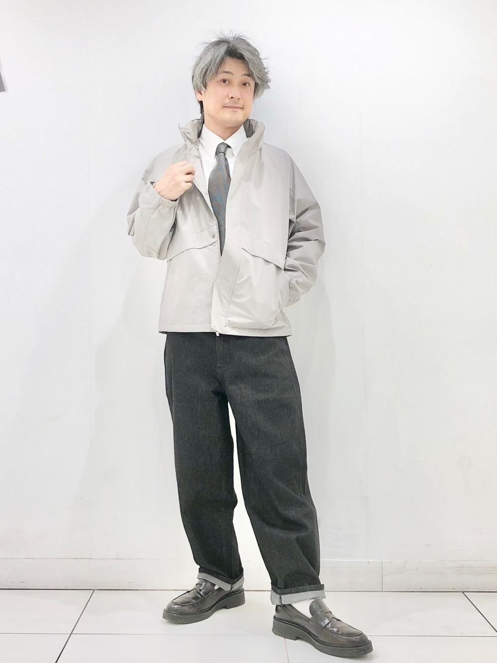 UNIQLO(ユニクロ) コンフォート2Bジャケット/ヘリンボーン L 灰 コンフォート2Bジャケット/ヘリンボーン｜ユニクロの通販｜&mall
