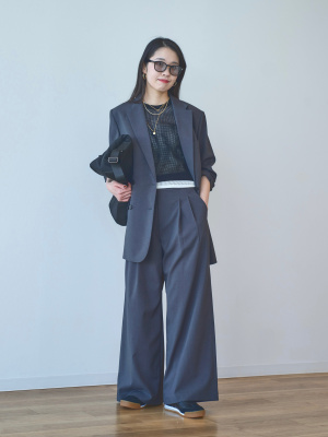 感動ダブルジャケット リラックスフィット ブラック　XXL ユニクロ公式 | 感動ダブルジャケットリラックスフィット