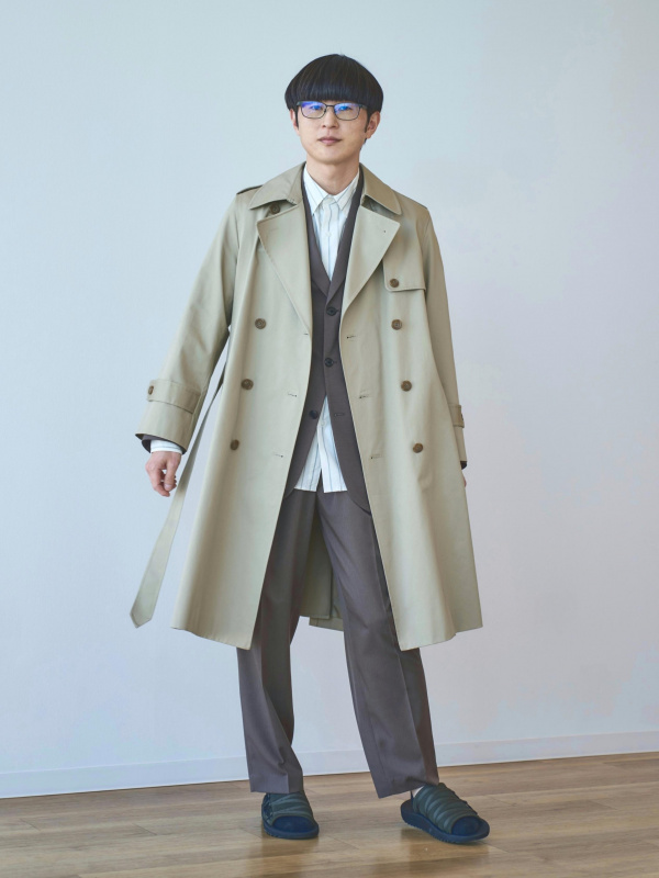 UNIQLO C ベージュ トレンチコート Lサイズ ユニクロ公式 | トレンチコート