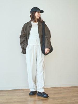 【完売品】コットンショートブルゾン XS ユニクロ公式 | コットンショートブルゾン