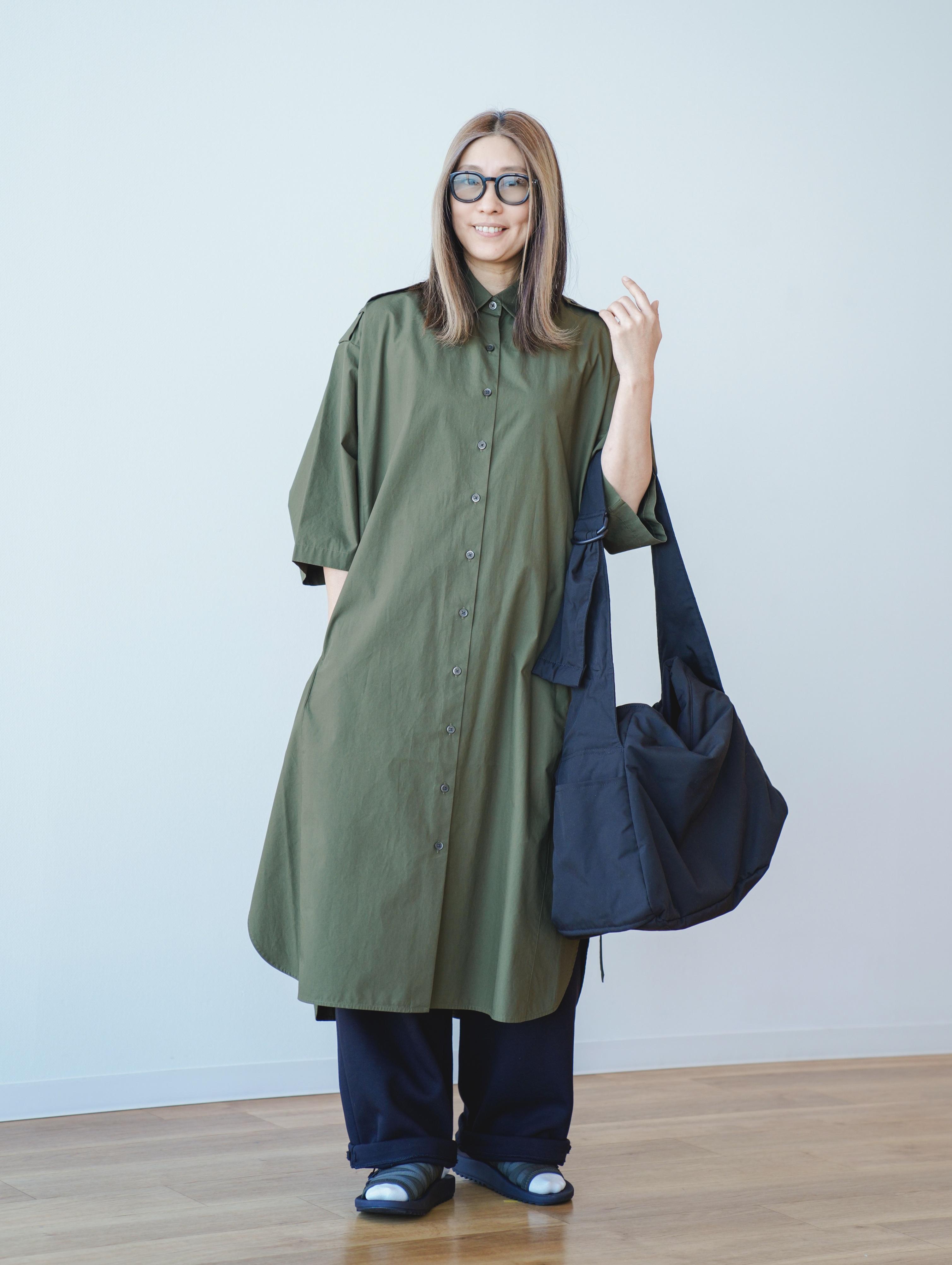 UNIQLO ユニクロC フーデッドコート カーキ M 中綿 ジャケット