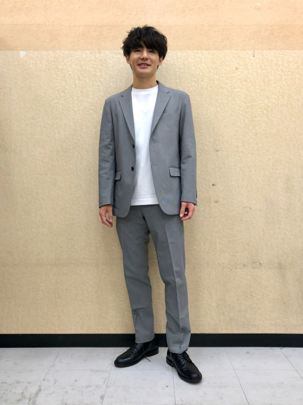 テーラードジャケット セットアップ可能、感動パンツ/チドリ」の