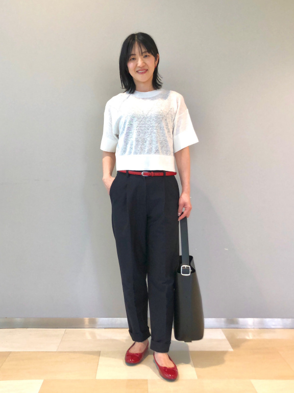 ジャージータックアンクルパンツ（レディース）の着用コーディネート