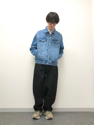 ユニクロシー　UNIQLO C オーバーサイズジャケット UNIQLO - UNIQLO：C ユニクロ オーバーサイズジャケット ブルー