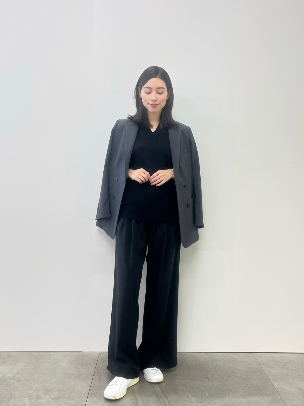 新品 XL 感動ダブルジャケットリラックスフィット タックワイドパンツ ユニクロ ユニクロ公式 | 感動ダブルジャケットリラックスフィット