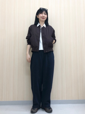 ユニクロc ボマージャケット ブラック WOMEN XXL