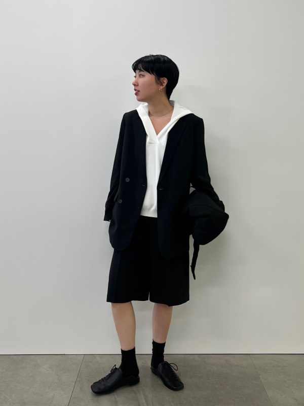 感動ダブルジャケットリラックスフィットのコーディネート・着用