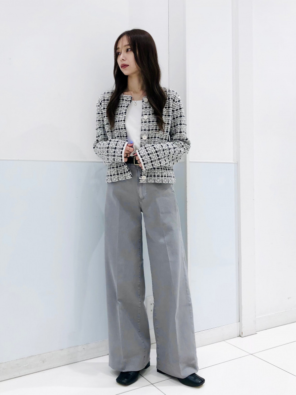 UTGP2024: ルーヴル美術館 UT、ワイドトラウザージーンズ」の