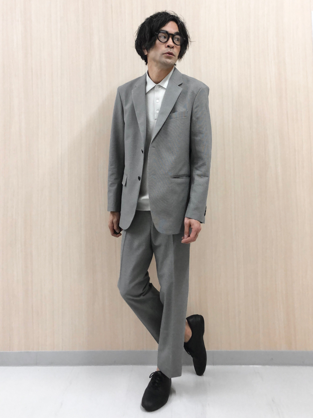 UNIQLO ユニクロ 感動ジャケット・パンツ ノンアイロンシャツ（L