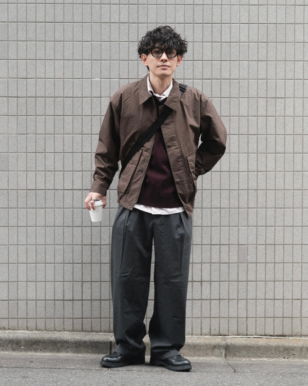 コットンショートブルゾン（メンズ）の着用コーディネート一覧