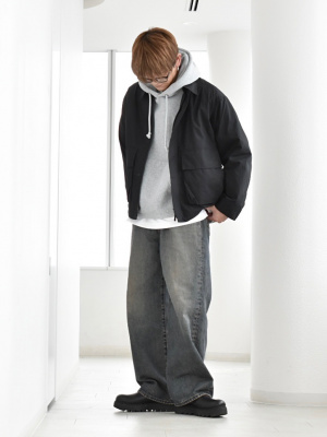 コットンショートブルゾン ユニクロ公式 | コットンショートブルゾン