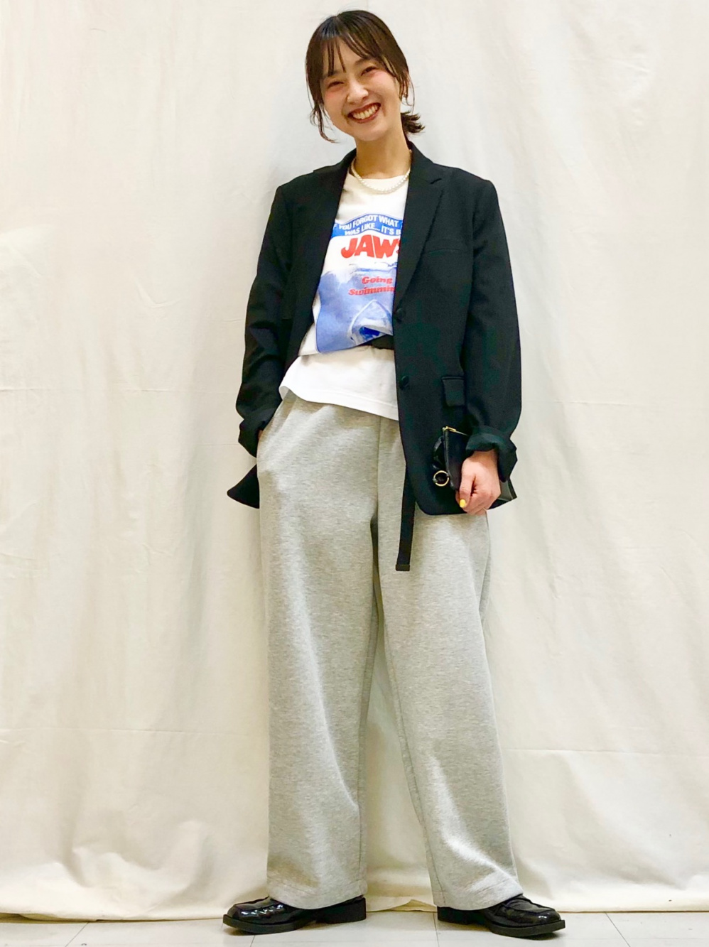 スウェットワイドパンツ、スウェットオーバーサイズプルパーカ