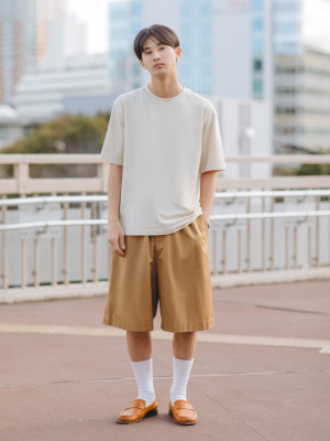 ユニクロ公式 | ワイドフィットハーフパンツ