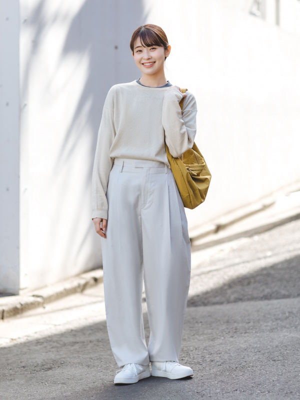 UNIQLOU 25SSコットンブレンドジャケットXXL タックワイドパンツ76