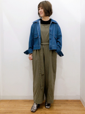 リネンMIX ストレッチドライオックス ジャンプスーツ【UNISEX】 リネンMIX ストレッチドライオックス ジャンプスーツ【UNISEX】