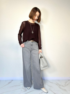 ユニクロ公式 | レースクルーネックセーター