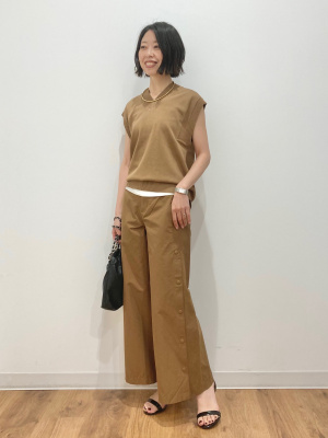 ユニクロ C サイドスナップパンツ 61 タグ付き UNIQLO:C】サイドスナップパンツは、小柄でも裾上げいらずの神