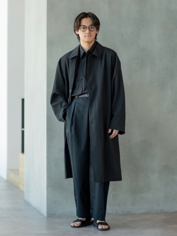 オーバーサイズステンカラーコート UNIQLOU　2025 ユニクロU ブラック 週6でユニクロを着る私が選ぶ！【ユニクロユー】2025春夏新作