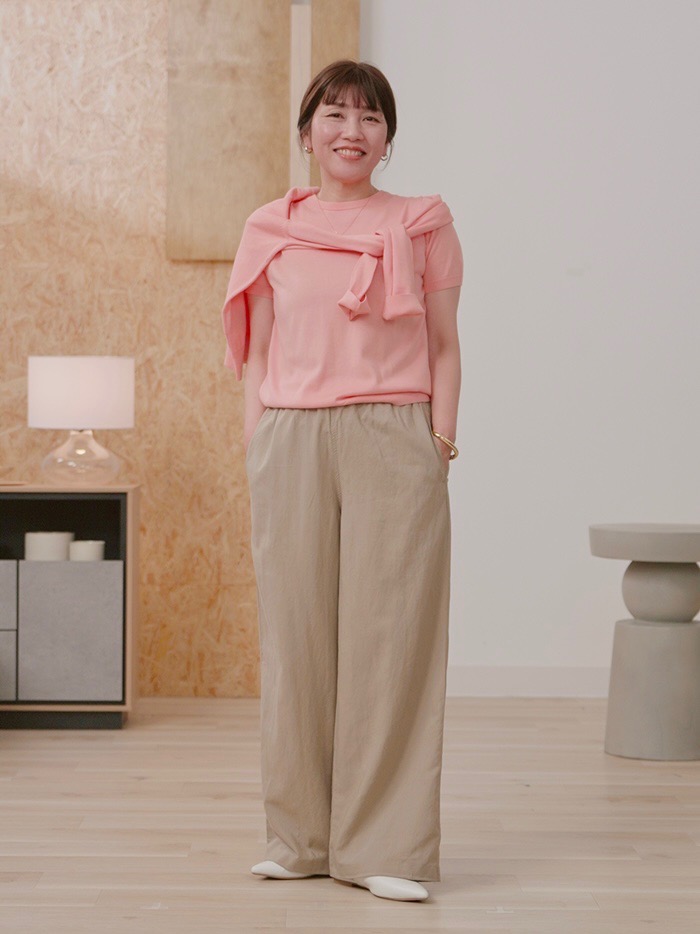 UNIQLO - ピンクシェリー UVカットクルーネックカーディガン、ホルターネックブラタンク