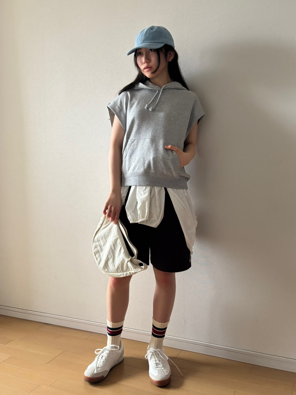 レザー調キルティングショートパンツ | レディースファッション