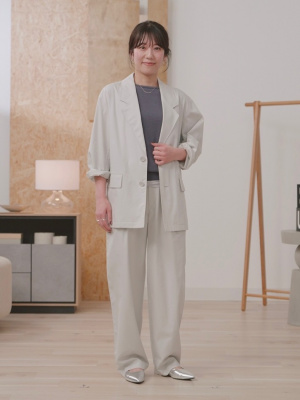 UNIQLO U コットンブレンドジャケット XXL 今季の名品⁉【ユニクロユー】のコットンブレンドジャケットは着
