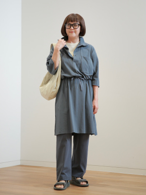 ユニクロ公式 | ジャージーワンピース/5分袖