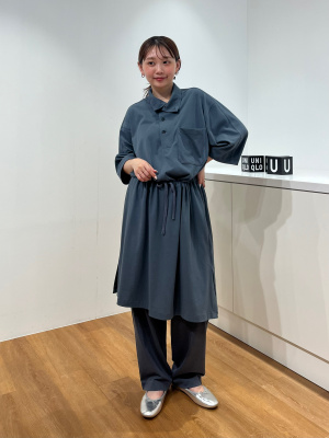 ユニクロ公式 | ジャージーワンピース/5分袖