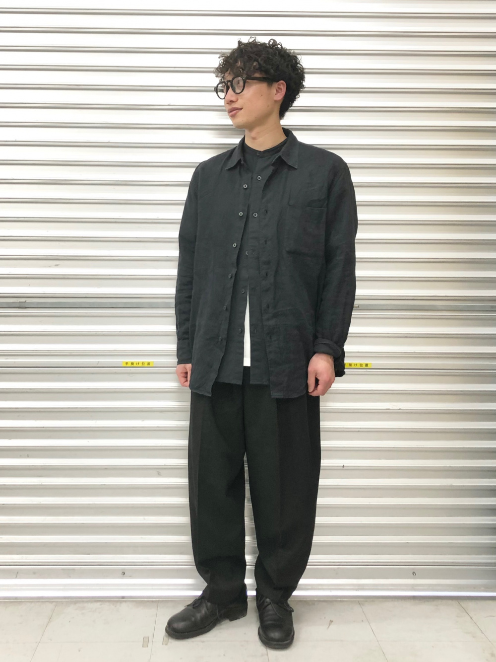クルーネックTシャツ、ストレッチウールスリムジャケット