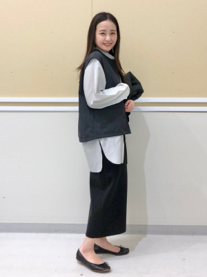 UNIQLO:C フルジップベスト＋　BLACK Sサイズ お値下げしました☆ユニクロC フルジップベスト Sサイズ 黒
