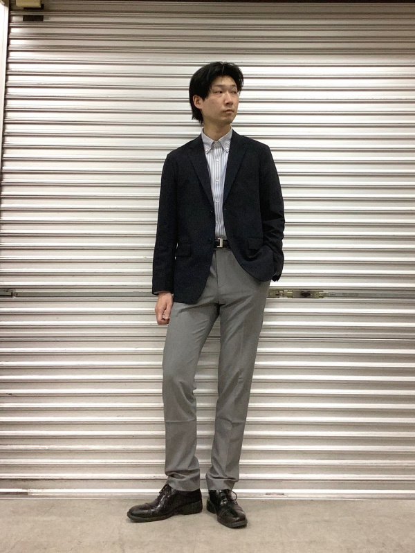 感動ジャケット、スーパーノンアイロンストレッチスリムシャツ/ボタン