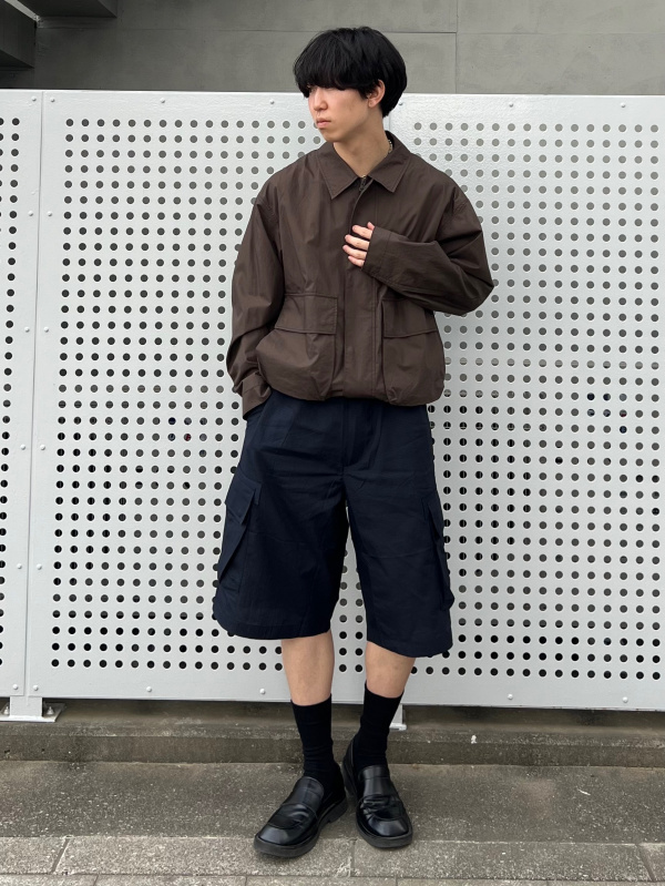 ワイドパラシュートパンツ/デニム、ワイドフィットカーゴハーフパンツ